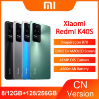 Original Xiaomi Redmi K40S 5G Smartphone 128GB/256GB Snapdragon 870 120Hz E4 AMOLED 48MP OIS Camera 67W Fast Charge 67W