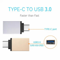 USB C OTG Adapter Type C to USB 3.0 Adapter Type-C Adapter For Macbook Pro Samsung A12 A32 A52 A72 S20 Type C USB Mobile Phones