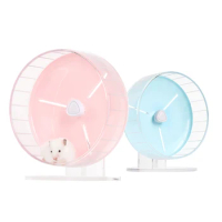 Hamster Running Wheel Hamster Toy Ultra Quiet 21cm Large Size Golden Bear Running Wheel Ultra-stable Bracket Small Pet Toy