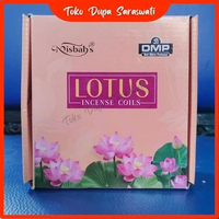Misbah Dupa Lingkar Aromaterapi Lotus - 10 Coil - Nyala 24 Jam