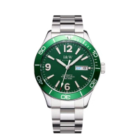 10bar Sport Watches for Men Switzerland I&amp;W SEIKO Movement Automatic Mechanical Watch Sapphire Calendar Luminous Montre Homme