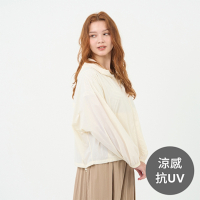 GIORDANO 女裝抗UV涼感連帽外套 G-Motion Tennis系列 - 03 奶白