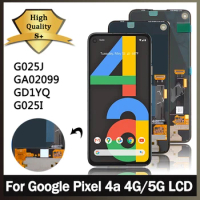 Original Pixel 4A LCD For Google Pixel 4a 4G 025J LCD Display Screen Touch Digitized Assembly For Google 4a 5G GD1YQ LCD