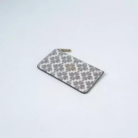 Kate Spade Dompet KATE SPADE JACQUARD MONOGRAM BLACK WHITE ZIP CARD WALLET 100% ORIGINAL