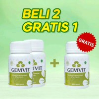 [PROMO] Gemvit-Isi 30 Kapsul 100% Original BPOM HALAL - Beli 2 Gratis 1