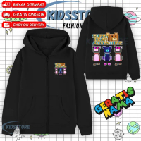 Cartoon COOL SUPER BEAR ADVENTURE KIDS ZIPPER HOODIE JACKET \\ SUPER BEAR ADVENTURE ZIPPER JACKET FR
