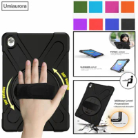 For Huawei MediaPad M5 M6 Pro 10.8 Heavy Duty Rugged Shockproof Case 360 Rotate Kickstand Hand Strap for Huawei Matepad 10.8"