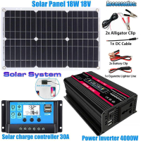 太陽能 逆變器 控制器 太陽能系統發電組合逆變器太陽能板控制器12V-220V110V太陽能系統line ID：kkon10