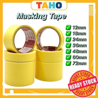 Hot Sale Masking tape 15Y 12mm / 18mm / 24mm / 36mm / 48mm / 72mm yellow / Paint Taho By Carton