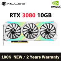 MLLSE RTX 3080 10G Game Placa De Video Graphics Card NVIDIA GPU 8Pin+8Pin GDDR6X 320bit HDMI*1 DP*3 PCI Express 4.0 x16 Desktop
