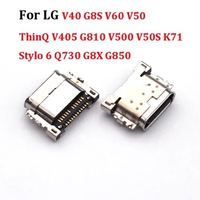 1-10Pcs Charging Port Plug Usb Charger Dock Connector For LG V40 G8S V60 V50 ThinQ V405 G810 V500 V50S K71 Stylo 6 Q730 G8X G850