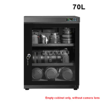 70L Full Automatic Electronic Dry Cabinet Box SLR Camera Lens Dehumidify Drying Moistureproof Cabinet Touch LED Display Screen