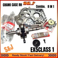 (Kombo 8-dalam-1) EX5CLASS1.MODY5 CRANK CASE CRANK SHAFT SET BLOCK SCREW TIMING CHAIN OIL PUMP ROLLE