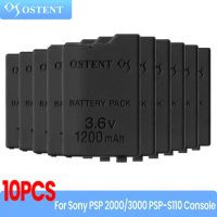 OSTENT 5/10PCS 1200mAh 3.6V Lithium Rechargeable Battery Pack Real Capacity Replacment for Sony PSP 2000/3000 PSP-S110 Console