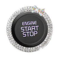 Car Engine Start Stop Decoration Ring Push Start Button Ignition Ring Push Start Button Ignition Ring Car Ignition Button