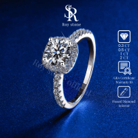[Doktif Approved] RoyStone - Luxury Square Ring Moissanite Anti Pudar