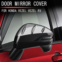 Car Rearview Side Glass Mirror Cover Trim Frame Mirror Caps For Honda HRV HR-V Vezel 2021 2022 MUGEN Style