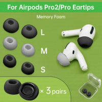 3 Pairs Ear Tip For Apple Airpods Pro 2 Eartips Ear Pads Accessories Cover Memory Foam Earphone Earpads Replacement Air pods