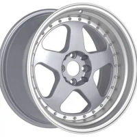 15 16 17 Inch Deep Dish Wheel With Rivet Staggered Rims 100 114.3 Pcd