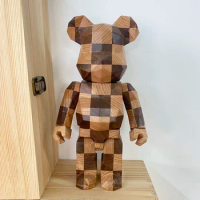 Bearbrick Karimokuchess Bearbrick Karimokuchess 400% 28cm Height Chess Grid With Edges And Corners And Texture Gift Doll