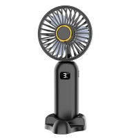 Customized Mini Portable Turbo Air Blower Fan, 9000mAh Wireless Fan, Foldable Handheld Fan with Digi