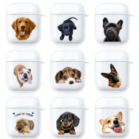 Dog Yorkshire Dachshund Corgi Airpod Cases 3 for 2 1 Pro Pods Gen Air Pods Pro Cover Ceative Love Pet Earphone Cartoon Box Coque