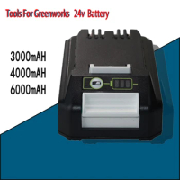 Li-ion Rechargeable Battery Replacement 24V 3.0/4.0/6.0Ah For Greenworks Tools Compatible 20352 22232