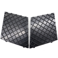 Global Car Parts 2pc BMW 5 Series Car Front Bumper Cover Lower Mesh Grill Plate Trim Cap For E60 E61