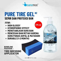 PURE TIRE GEL + TYRE DRESSING APPLICATOR - PAKET SEMIR BAN NANOTECH