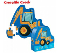 《美國Crocodile Creek》迷你造型拼圖系列-挖土機(10片)