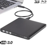 Bluray Player External Optical Drive USB 3.0 Blu-ray BD-ROM CD/DVD RW Burner Writer Recorder Portable for Apple macbook Laptop