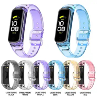 Transparent Sport Strap For Samsung Galaxy Fit 2 SM-R220 Smart Watch Replacement Bracelet For Galaxy Fit2 R220 Band