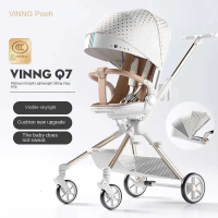 可折疊360°轉向嬰兒推車（可坐可躺/可登機）（款式I）#R25-101433 