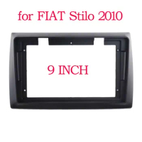 2 Din Autoradio Dash Mount Kit 9 Inch Car Radio Android GPS Mp5 Plastic Fascia Panel Frame for FIAT Stilo 2010