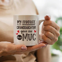 11oz Ceramic Coffee Mug For Grandma Grandpa, Mug Water Cups, Summer Winter Drinkware, Home Kitchen Items, Birthday Gifts