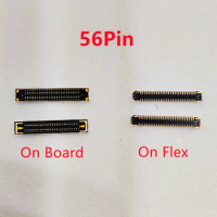 10pcs 56Pin LCD Display Screen Flex FPC Connector On Board For Samsung Galaxy S20 Plus S20U S21 Ultra S21P S21FE Note20 Ultra