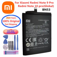 2024 Years 100% Original BN53 Battery For Xiaomi Redmi Note 9 Pro 9Pro / Redmi Note 10 pro 10pro Phone Battery Batteries + Tools
