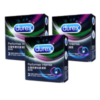 Durex杜蕾斯 雙悅愛潮裝 56mm 螺紋凸點持久型 保險套 3入 *3