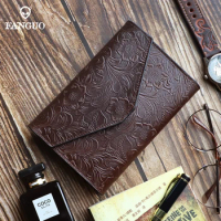 Handmade Leather Notebook Genuine Leather B6 Sketchbook Retro Diary Cowhide Cover Planner Traveler's Note Book Card Slot