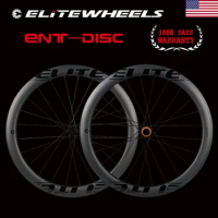 ELITEWHEELS Carbon Fiber Rim Disc Brake 700c Road Bike Wheelset ENT UCI Premium Carbon Fiber Rim Center Lock (US Stock)