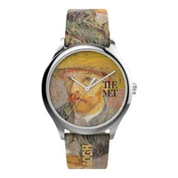 Jam Tangan Pria Timex X The Met Van Gogh TW2W25100 Multicolour Dial Multicolour Leather Strap Multic