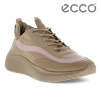 ECCO THERAP W 悅動皮革輕盈運動休閒鞋 女鞋 裸色/銀粉色