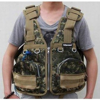 【迷彩救生衣-均碼(52*55cm)-1套/組】600D滌綸牛津布+EPE浮材 成人釣魚 磯釣海釣 垂釣安全貼身 承受40-90kg左右-76033