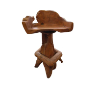 【吉迪市柚木家具】柚木造型吧台椅 EFACH026(椅子 高腳凳 椅凳 餐椅 餐廳)