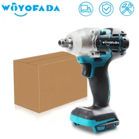 WOYOFADA 18V 350N.m Cordless Brushless Electric Impact Wrench Stepless Speed Change Switch Adapted To 18V Makita battery