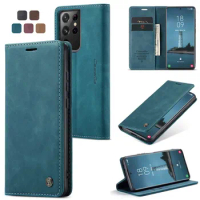 Slim Wallet Case Card Flip Cover For Samsung Galaxy A24 A80 A50s A30 F41 A04s M40s M23 M13 M21s M32 Leather Magnetic Phone Case
