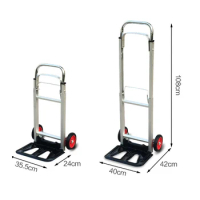 High Quality Luggage Trolley Grocery Shopping Trolley Telescopic Push-Pull Cart Folding Hand Truck with Wheels