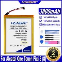 HSABAT TLP0032CD TLP0032CC 3800mAh Battery for Alcatel One Touch Pixi 3 (8) 9005x For Alcatel One Touch Pixi 8 8.0 Batteries