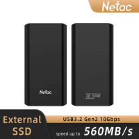 Netac Original USB3.2 Gen2 External SSD SATA 3.0 Hard Drive 560MB/s HD 250gb 500gb 1TB 2TB Portable Solid State Disk