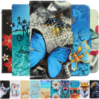 Leather Wallet Flip Cover For Samsung Galaxy A50 A30s A70 A50s A30 A20 A10 A40 M11 A20e A8 2018 Cartoon Protective Phone Cases